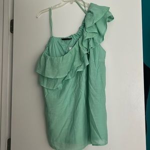 NWT LB Flowy mint green one shoulder